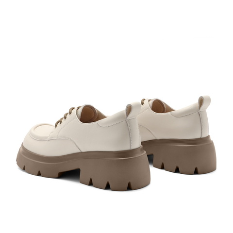 百丽舒适百搭牛津鞋女2024秋新通商场同款勤厚底小皮鞋B1Q1DCM4