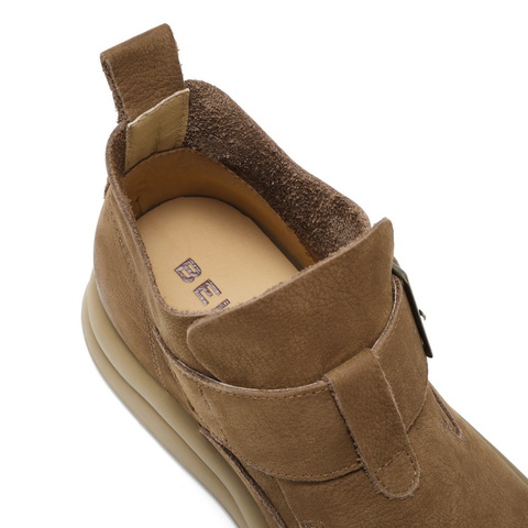 百丽休闲时尚高帮休闲靴2024冬新商场同款真皮舒适短靴D4P1DDD4