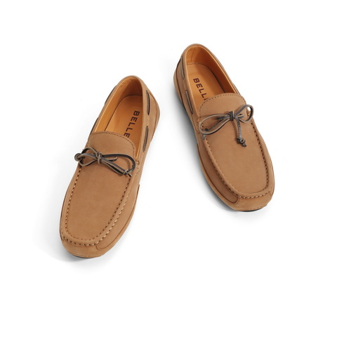 百丽舒适豆豆鞋男2024春新羊皮革通勤单鞋A0930AM4