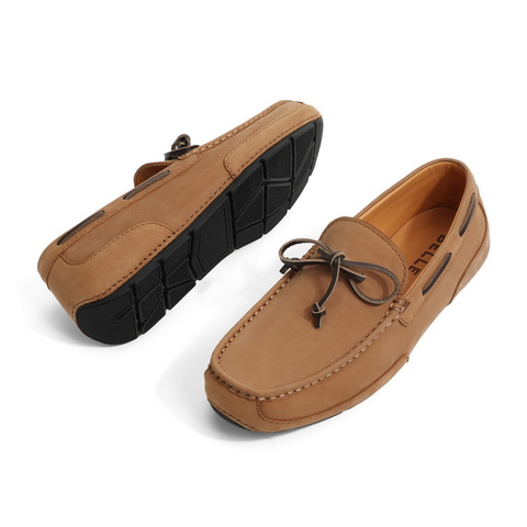 百丽舒适豆豆鞋男2024春新羊皮革通勤单鞋A0930AM4