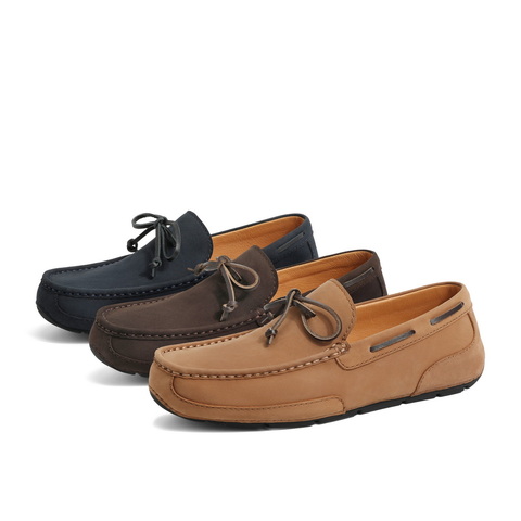 百丽舒适豆豆鞋男2024春新羊皮革通勤单鞋A0930AM4