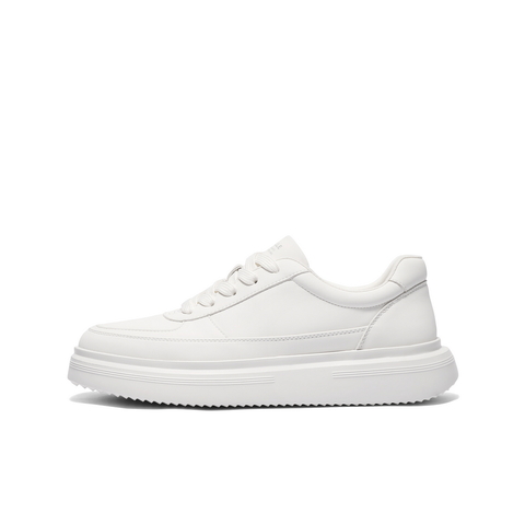 百丽时尚百搭小白鞋男鞋秋季厚底增高舒适简约潮搭休闲板鞋A2069CM4