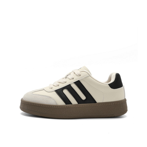 百丽时尚拼色德训鞋女童2024秋新商场同款休闲复古板鞋3791DC84