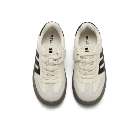 百丽时尚拼色德训鞋女童2024秋新商场同款休闲复古板鞋3791DC84