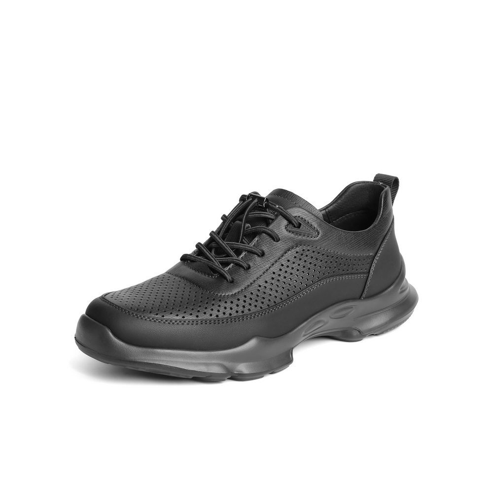 百丽打孔透气健步鞋男2024夏季轻便户外跑步鞋运动鞋8HN01BM4