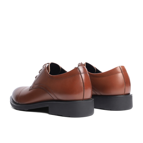 百丽英伦风潮流皮鞋男鞋2024春牛皮革商务正装皮鞋A0591AM4