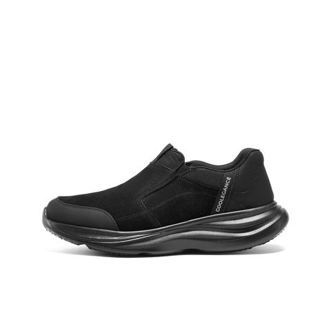 百丽一脚蹬休闲健步鞋男冬季轻盈厚底爸爸鞋高帮运动保暖鞋A2219DM4