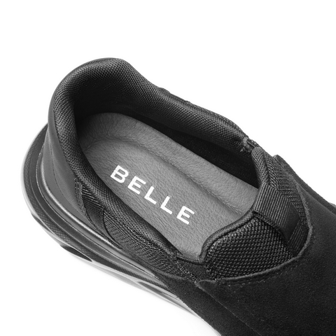 百丽一脚蹬休闲健步鞋男冬季轻盈厚底爸爸鞋高帮运动保暖鞋A2219DM4