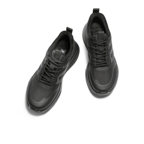 百丽时尚休闲运动鞋男鞋2024冬季厚底户外机能跑步鞋加绒A1835DM4