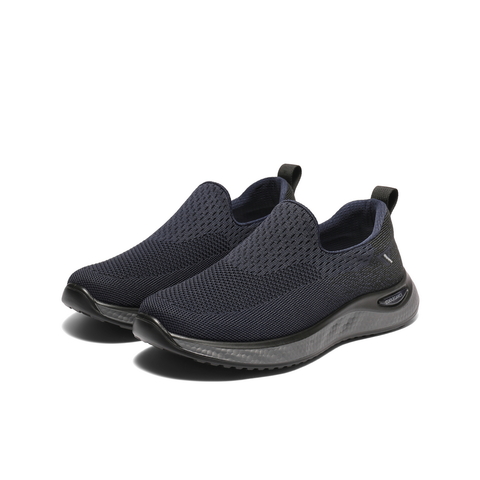 百丽网面休闲健步鞋男鞋秋款厚底增高舒适一脚蹬懒人鞋运动鞋A2120CM4