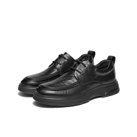 百丽酷雅商务鞋男士秋款牛皮革舒适爸爸鞋厚底增高休闲皮鞋A2222CM4