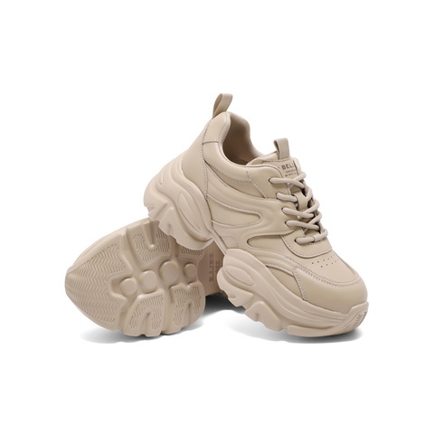 百丽时尚舒适老爹鞋2025春新商场同款厚底休闲运动鞋D2U1DAM5