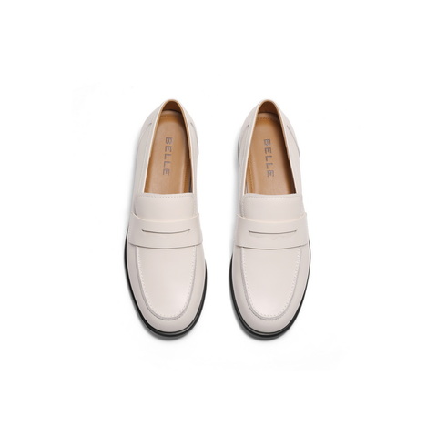 百丽时尚百搭便士乐福女2025春新商场同款真皮通勤一脚蹬3QP21AA5