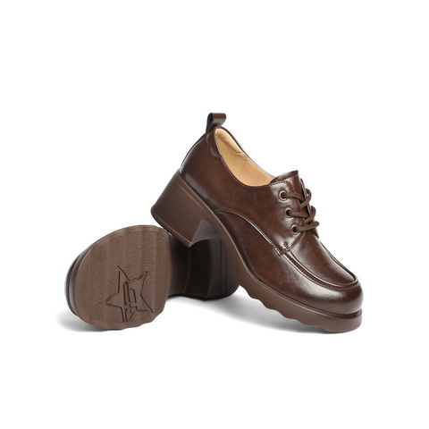 百丽休闲舒适牛津鞋女2025春新厚底时尚鞋D3V1DAM5