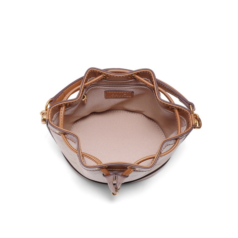 百丽包包女2025春新商场同款复古休闲单肩斜挎手提水桶包X7232AX5