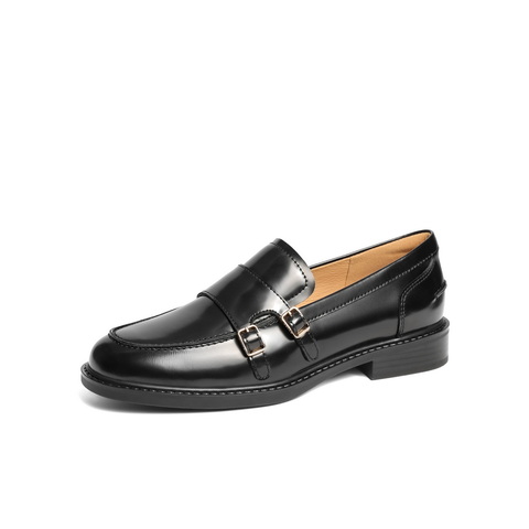 百丽休闲舒适通勤乐福鞋女2025春新商场同款真皮时尚鞋3Q127AA5