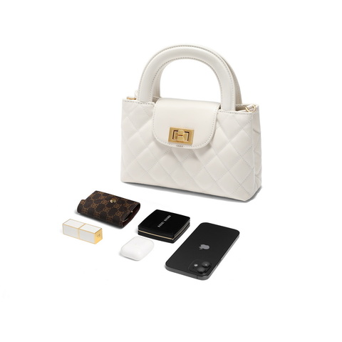 百丽包女25春商场同款小香风mini凯莉包单肩斜挎手提包X7183AX5