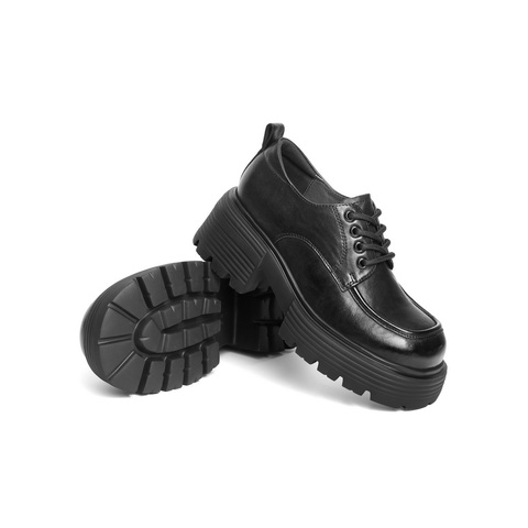 百丽时尚舒适牛津鞋女2025春新商场同款真皮厚底休闲鞋D2Y1DAM5