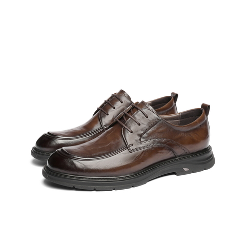 百丽职场通勤商务鞋男士2025春新商场同款牛皮革正装皮鞋8QC01AM5