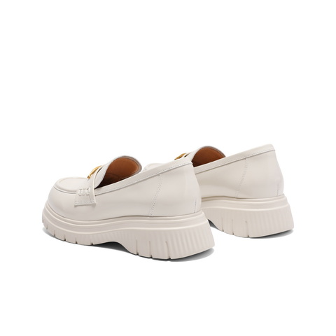 百丽舒适便士乐福鞋女2025春新商场同款真皮厚底休闲鞋D2Q1DAA5