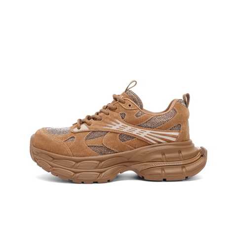 百丽增高厚底老爹鞋女2025春新休闲舒适板鞋B2405AM5