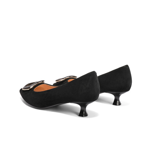 百丽时尚舒适优雅单鞋女2025春新商场同款真皮气质高跟鞋D3N1DAQ5