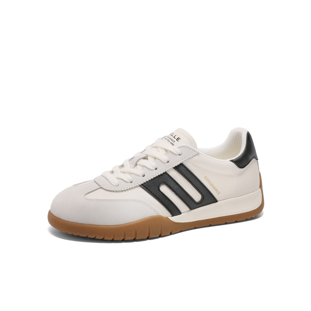 百丽休闲舒适拼色阿甘鞋女2025春新时尚百搭板鞋D3Y1DAM5