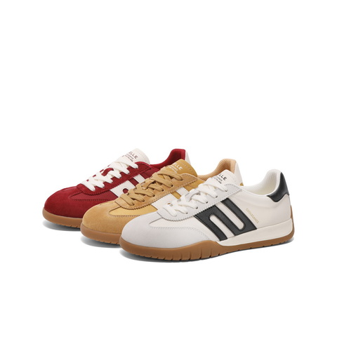 百丽休闲舒适拼色阿甘鞋女2025春新时尚百搭板鞋D3Y1DAM5