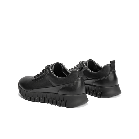 百丽厚底休闲健步鞋男2025春新商场同款牛皮革商务运动鞋8QL01AM5