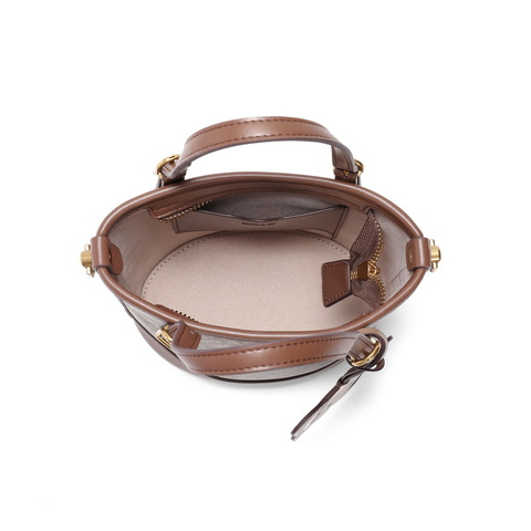 百丽包女25春商场同款小象桶复古休闲单肩斜挎手提水桶包X7233AX5