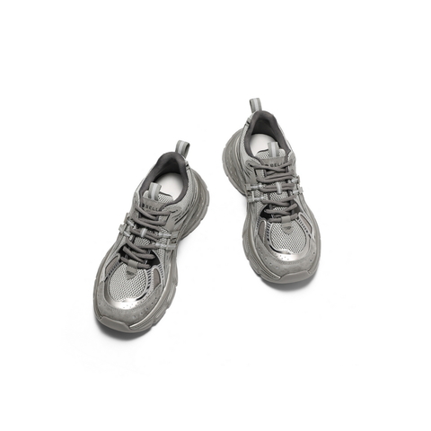 百丽蓝鲸老爹鞋男鞋2025春新商场同款厚底增高休闲运动鞋8QS01AM5