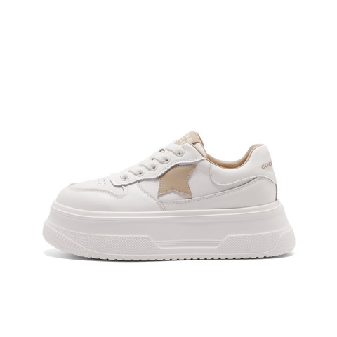 百丽增高厚底德训鞋女2025春新休闲百搭板鞋B2431AM5