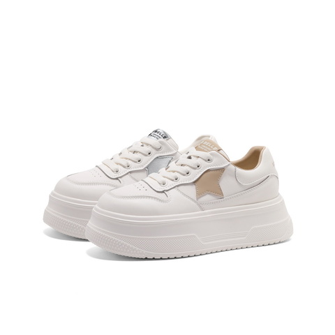 百丽增高厚底德训鞋女2025春新休闲百搭板鞋B2431AM5