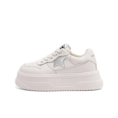 百丽增高厚底德训鞋女2025春新休闲百搭板鞋B2431AM5