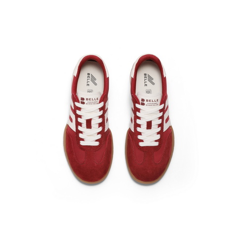 百丽休闲舒适拼色阿甘鞋女2025春新时尚百搭板鞋D3Y1DAM5