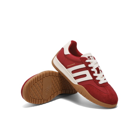 百丽休闲舒适拼色阿甘鞋女2025春新时尚百搭板鞋D3Y1DAM5