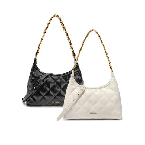 百丽包包女2025春新商场同款小香风链条包单肩斜挎腋下包X7206AX5