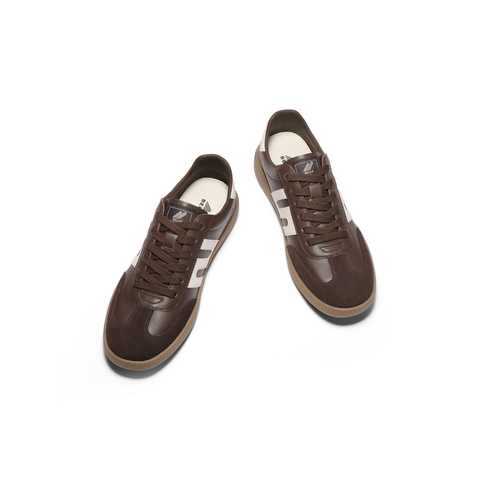 百丽潮搭撞色休闲板鞋男2025春新商场同款复古运动德训鞋8PU01AM5