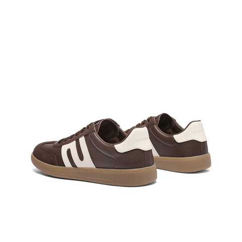 百丽潮搭撞色休闲板鞋男2025春新商场同款复古运动德训鞋8PU01AM5