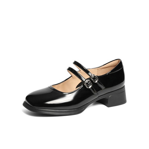 百丽扣带时装玛丽珍鞋女2025春新时尚优雅鞋3OK01AQ5