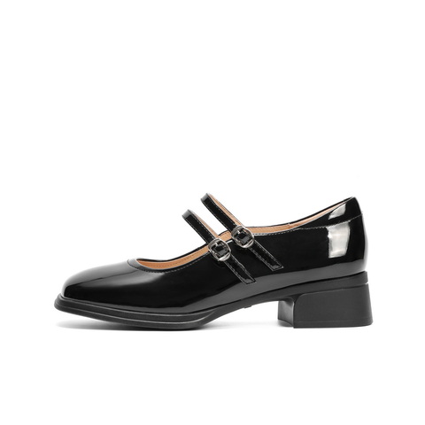 百丽扣带时装玛丽珍鞋女2025春新时尚优雅鞋3OK01AQ5