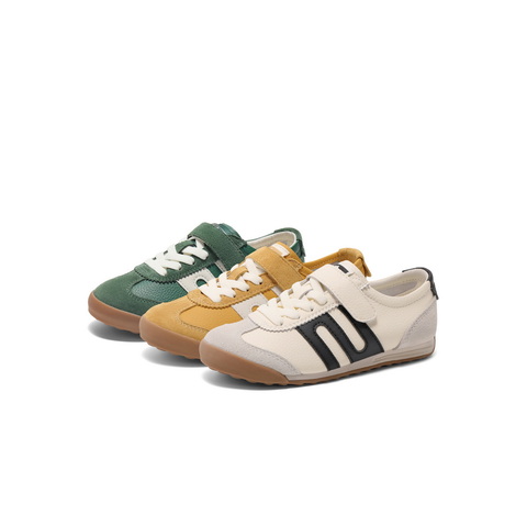 百丽休闲舒适阿甘德训鞋女2025春新商场同款拼色儿童板鞋13020A85