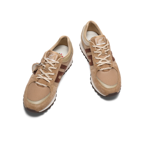 百丽全家福新年红色运动鞋男2025春新商场同款休闲慢跑鞋D5A02AM5