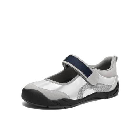 百丽时尚休闲玛丽珍鞋女2025春新商场同款拼色复古单鞋3RT12AQ5