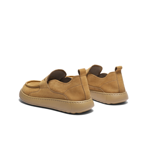 百丽一脚蹬户外工装鞋男2025春新牛皮革软底套脚休闲皮鞋A1859AM5