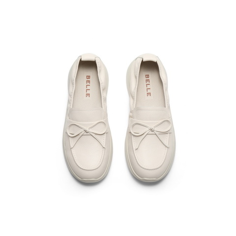 百丽蝴蝶结气质便士乐福鞋女2025春新商场同款真皮舒适鞋D4B1DAA5