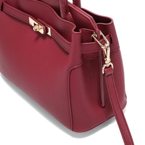 百丽包包女鎏金岁月商场同款质感铂金包单肩斜挎手提包X7257AX5