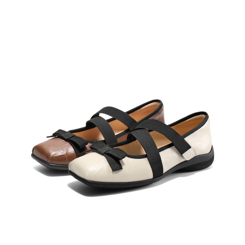 百丽气质蝴蝶结时装玛丽珍鞋女2025春新显瘦优雅鞋B2438AQ5