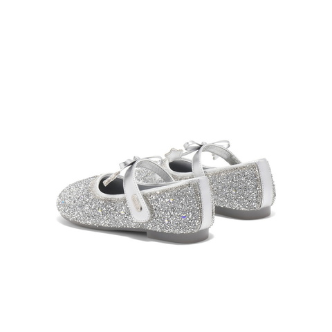 百丽闪钻公主风时装鞋2025春新商场同款蝴蝶结精致单鞋88783A85