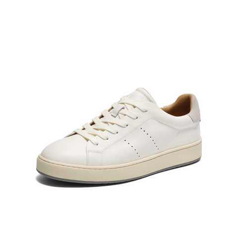 百丽时尚小白鞋男鞋2025春新商场同款牛皮革休闲运动板鞋D5E03AM5